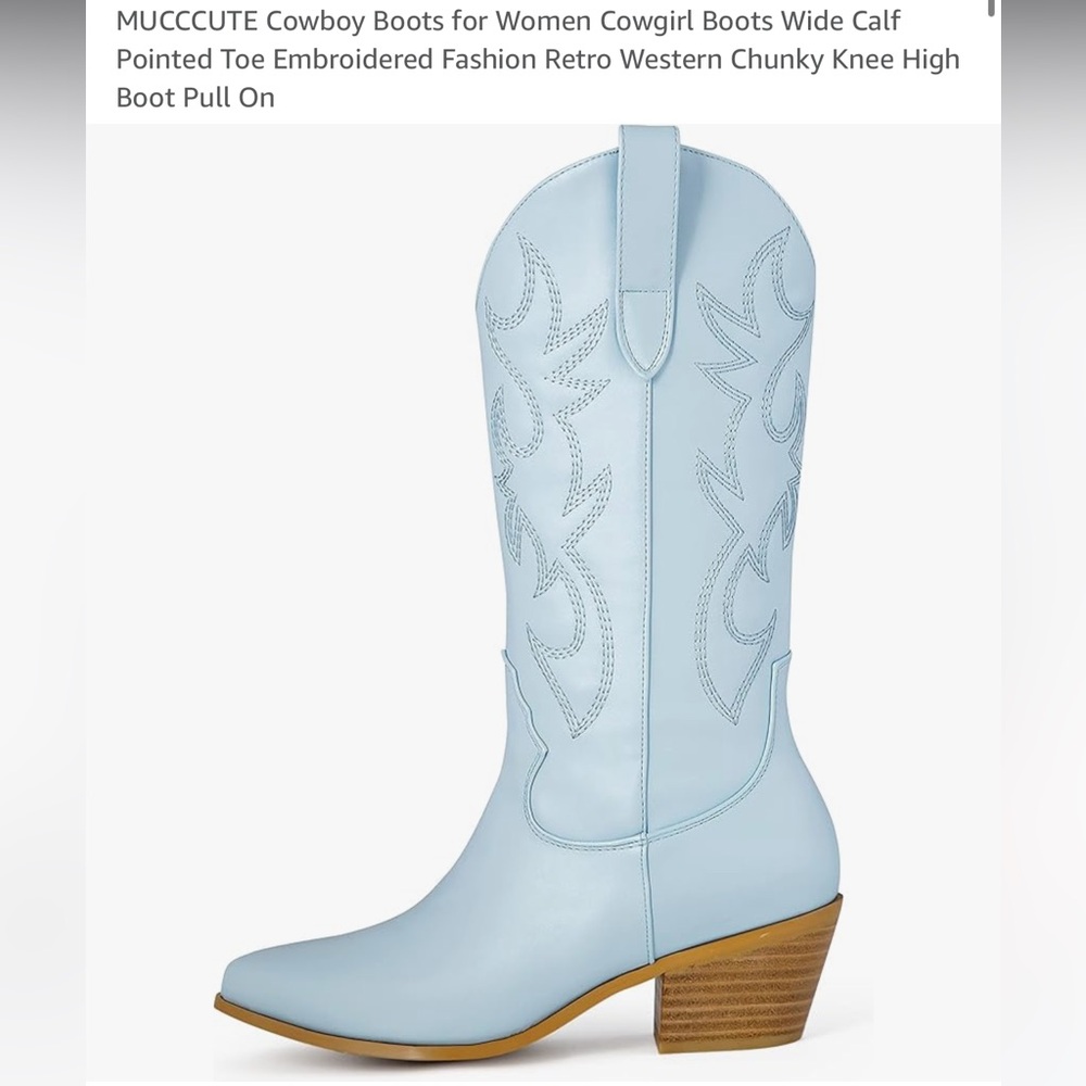 Women’s Light Blue Cowboy Boots